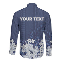 Personalized Utah State Long Sleeve Button Shirt Polynesian Style LT05 - Polynesian Pride
