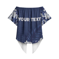 Personalized Utah State Off Shoulder Wrap Waist Top Polynesian Style LT05 - Polynesian Pride