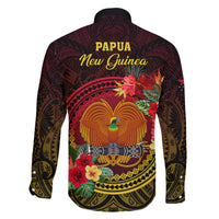 Papua New Guinea Family Matching Puletasi Dress and Hawaiian Shirt Coat Of Arms Tropical Flowers Polynesian Pattern LT05 - Polynesian Pride