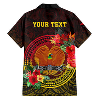 Personalized Papua New Guinea Kid Hawaiian Shirt Coat Of Arms Tropical Flowers Polynesian Pattern LT05 - Polynesian Pride
