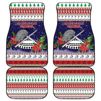 American Samoa Christmas Car Mats Poinsettia La Maunia Le Kilisimasi