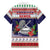 American Samoa Christmas Family Matching Off Shoulder Maxi Dress and Hawaiian Shirt Poinsettia La Maunia Le Kilisimasi