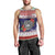 American Samoa Christmas Men Tank Top Poinsettia La Maunia Le Kilisimasi