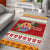 French Polynesia Christmas Area Rug Coat Of Arms Merry Xmas