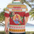 French Polynesia Christmas Hawaiian Shirt Coat Of Arms Merry Xmas