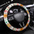 French Polynesia Christmas Steering Wheel Cover Coat Of Arms Merry Xmas