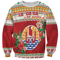 French Polynesia Christmas Sweatshirt Coat Of Arms Merry Xmas