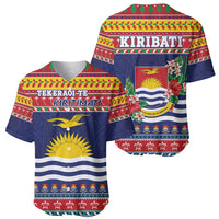 Kiribati Christmas Baseball Jersey Coat Of Arms Tekeraoi Te Kiritimati LT05 - Polynesian Pride
