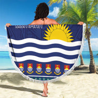 Kiribati Christmas Beach Blanket Coat Of Arms Tekeraoi Te Kiritimati LT05 - Polynesian Pride