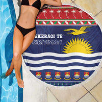Kiribati Christmas Beach Blanket Coat Of Arms Tekeraoi Te Kiritimati LT05 - Polynesian Pride