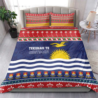 Kiribati Christmas Bedding Set Coat Of Arms Tekeraoi Te Kiritimati LT05 - Polynesian Pride