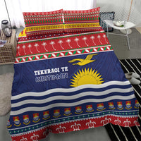 Kiribati Christmas Bedding Set Coat Of Arms Tekeraoi Te Kiritimati LT05 - Polynesian Pride