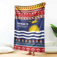 Kiribati Christmas Blanket Coat Of Arms Tekeraoi Te Kiritimati LT05 - Polynesian Pride