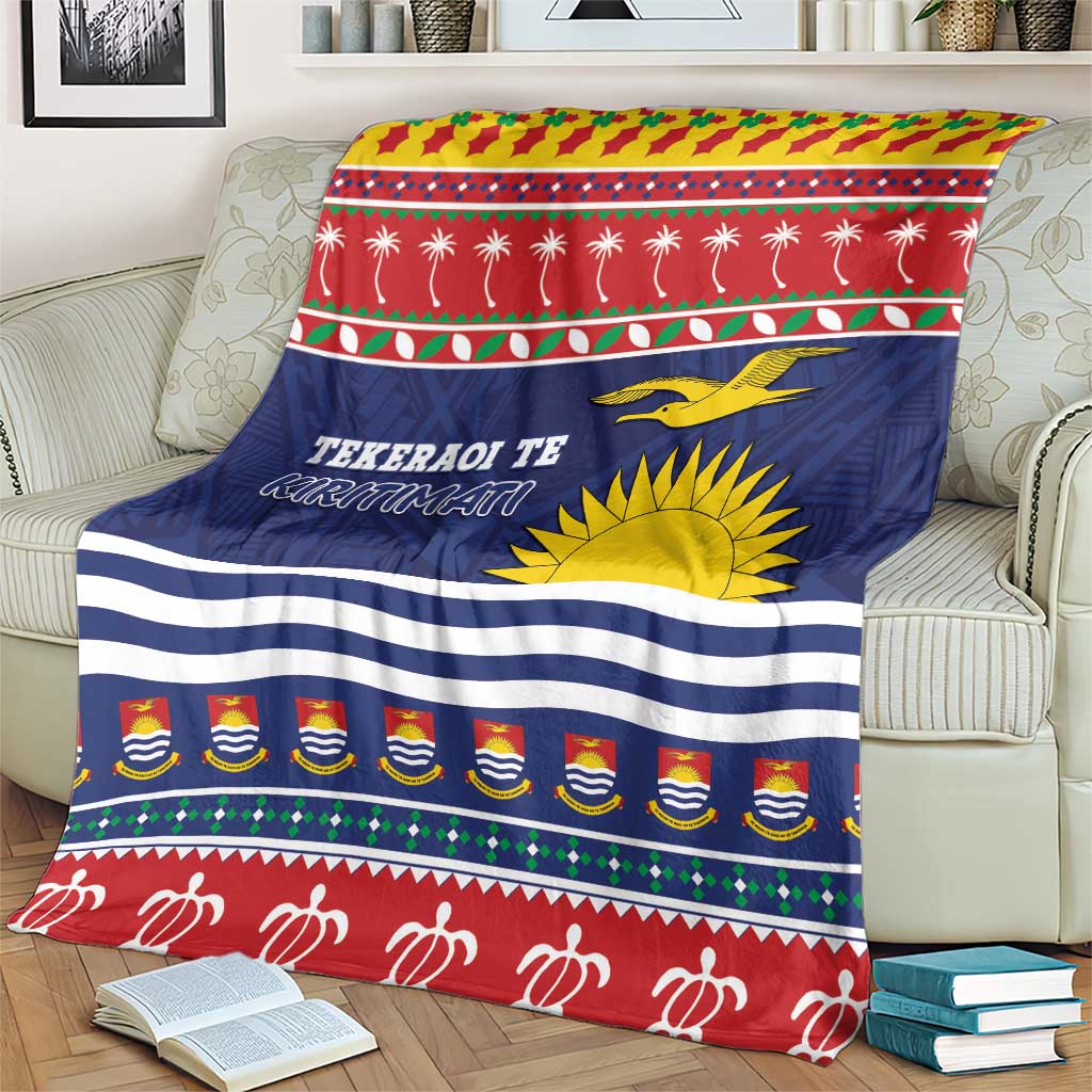 Kiribati Christmas Blanket Coat Of Arms Tekeraoi Te Kiritimati LT05 - Polynesian Pride