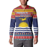 Kiribati Christmas Button Sweatshirt Coat Of Arms Tekeraoi Te Kiritimati LT05 - Polynesian Pride