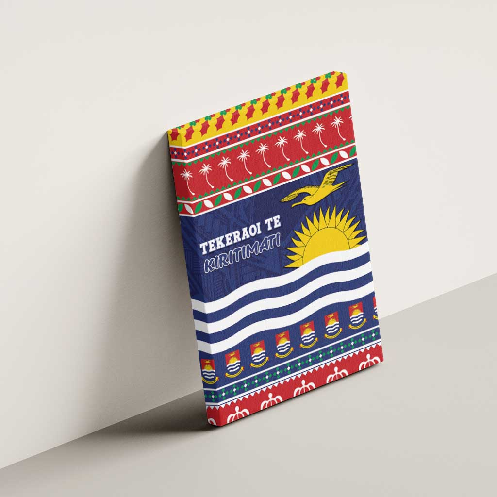 Kiribati Christmas Canvas Wall Art Coat Of Arms Tekeraoi Te Kiritimati LT05 - Polynesian Pride