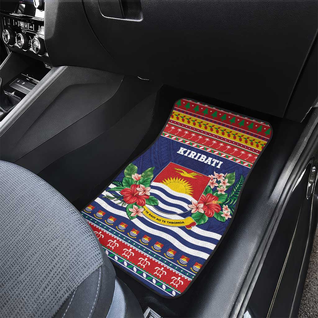 Kiribati Christmas Car Mats Coat Of Arms Tekeraoi Te Kiritimati LT05 - Polynesian Pride