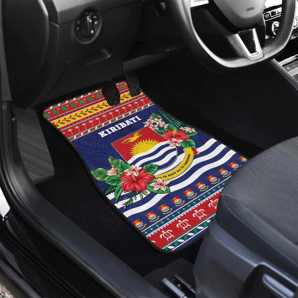 Kiribati Christmas Car Mats Coat Of Arms Tekeraoi Te Kiritimati LT05 - Polynesian Pride