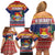 Kiribati Christmas Family Matching Off Shoulder Short Dress and Hawaiian Shirt Coat Of Arms Tekeraoi Te Kiritimati