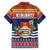 Kiribati Christmas Family Matching Summer Maxi Dress and Hawaiian Shirt Coat Of Arms Tekeraoi Te Kiritimati