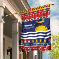 Kiribati Christmas Garden Flag Coat Of Arms Tekeraoi Te Kiritimati LT05 House Flag Red - Polynesian Pride