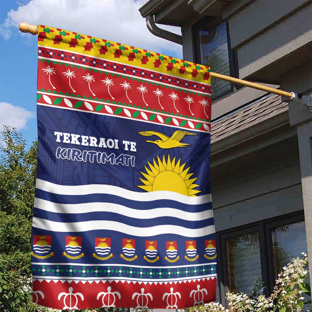 Kiribati Christmas Garden Flag Coat Of Arms Tekeraoi Te Kiritimati LT05 - Polynesian Pride
