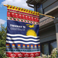 Kiribati Christmas Garden Flag Coat Of Arms Tekeraoi Te Kiritimati LT05 - Polynesian Pride