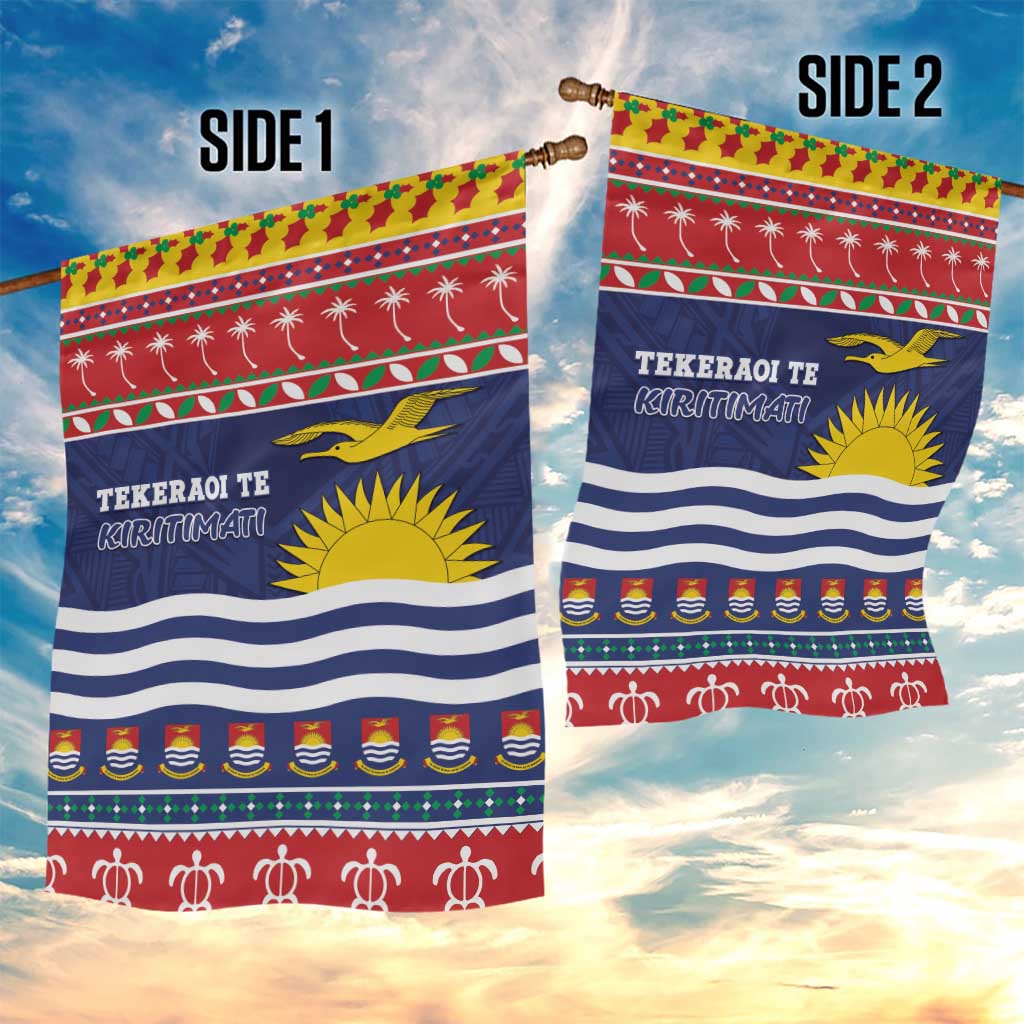 Kiribati Christmas Garden Flag Coat Of Arms Tekeraoi Te Kiritimati LT05 - Polynesian Pride
