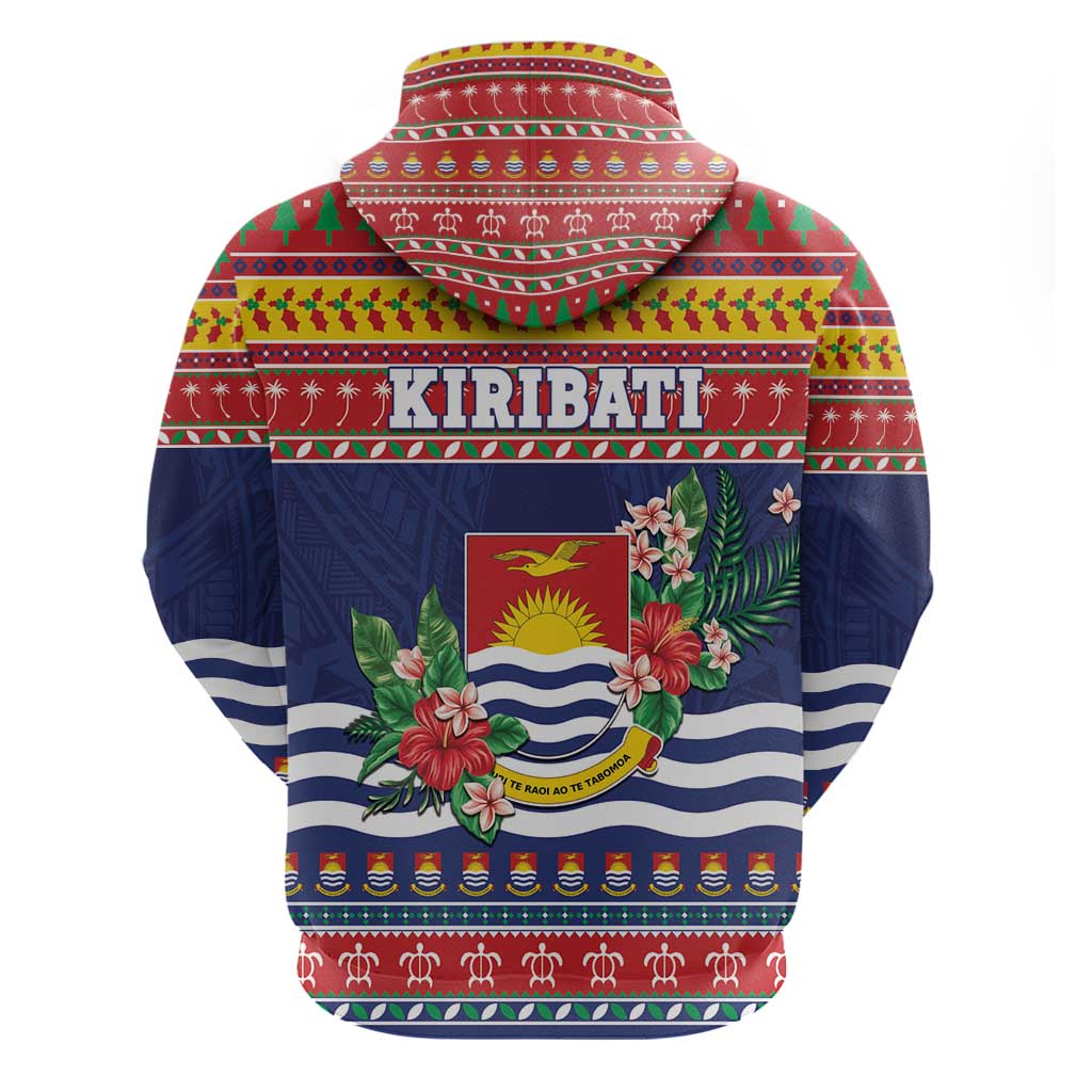 Kiribati Christmas Hoodie Coat Of Arms Tekeraoi Te Kiritimati LT05 - Polynesian Pride