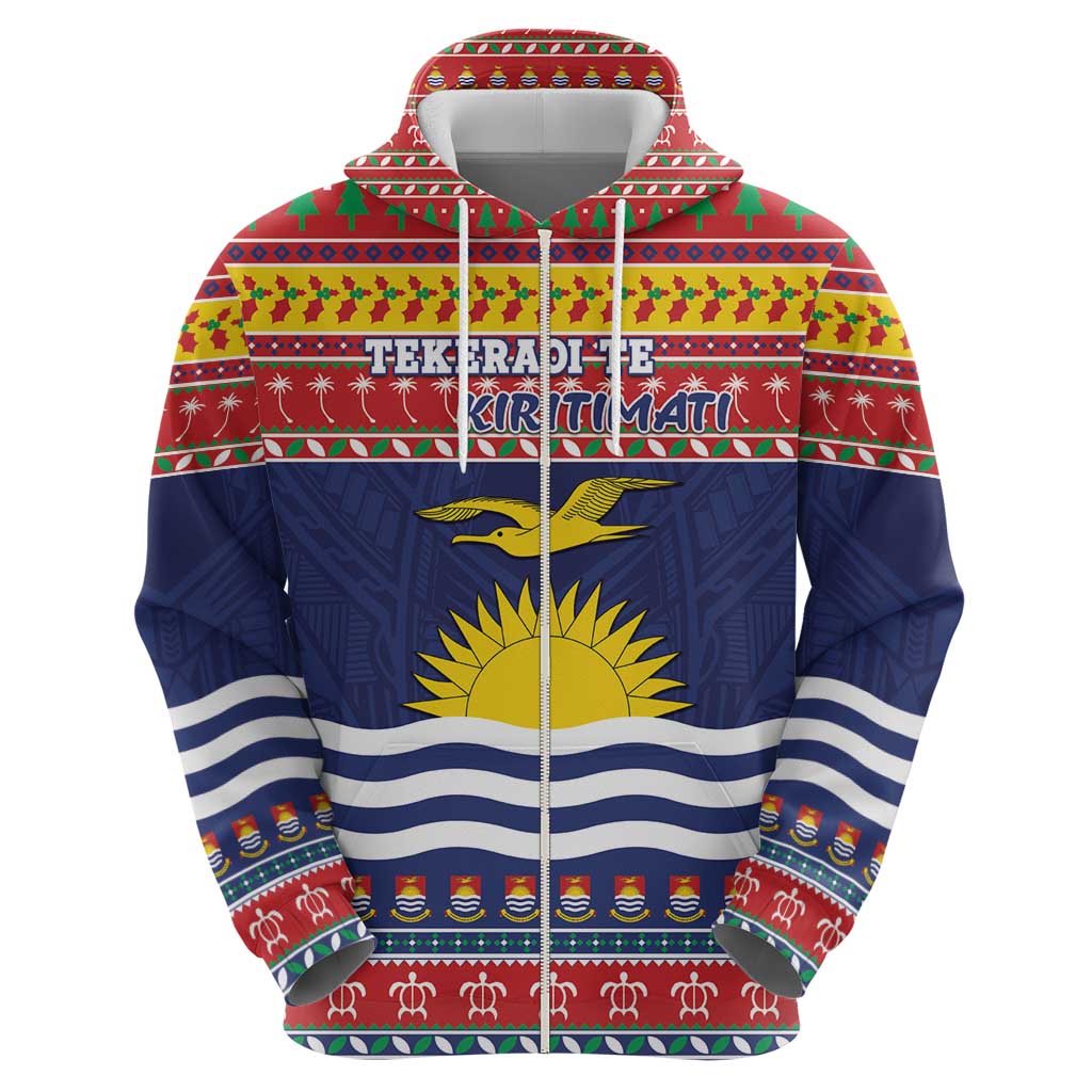 Kiribati Christmas Hoodie Coat Of Arms Tekeraoi Te Kiritimati LT05 - Polynesian Pride