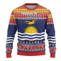 Kiribati Christmas Ugly Christmas Sweater Coat Of Arms Tekeraoi Te Kiritimati LT05 - Polynesian Pride