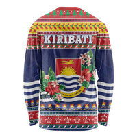 Kiribati Christmas Long Sleeve Shirt Coat Of Arms Tekeraoi Te Kiritimati LT05 - Polynesian Pride