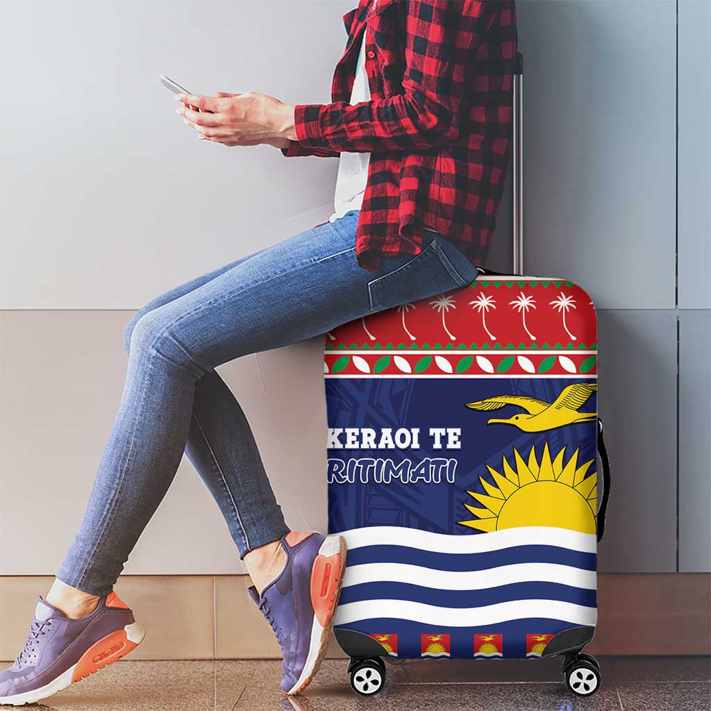 Kiribati Christmas Luggage Cover Coat Of Arms Tekeraoi Te Kiritimati LT05 - Polynesian Pride