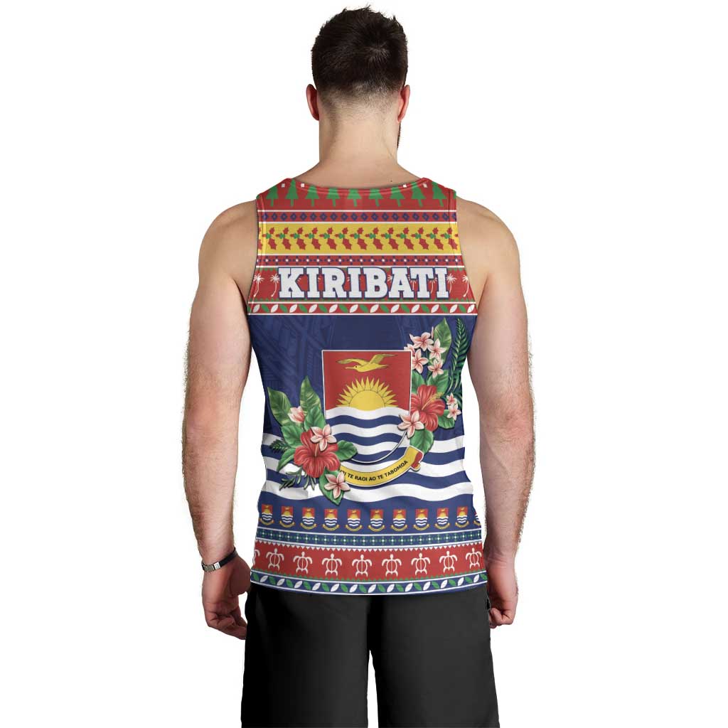 Kiribati Christmas Men Tank Top Coat Of Arms Tekeraoi Te Kiritimati LT05 - Polynesian Pride