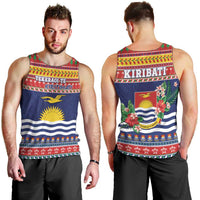 Kiribati Christmas Men Tank Top Coat Of Arms Tekeraoi Te Kiritimati LT05 - Polynesian Pride