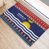 Kiribati Christmas Rubber Doormat Coat Of Arms Tekeraoi Te Kiritimati LT05 - Polynesian Pride