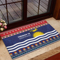 Kiribati Christmas Rubber Doormat Coat Of Arms Tekeraoi Te Kiritimati LT05 - Polynesian Pride