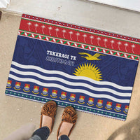 Kiribati Christmas Rubber Doormat Coat Of Arms Tekeraoi Te Kiritimati LT05 - Polynesian Pride