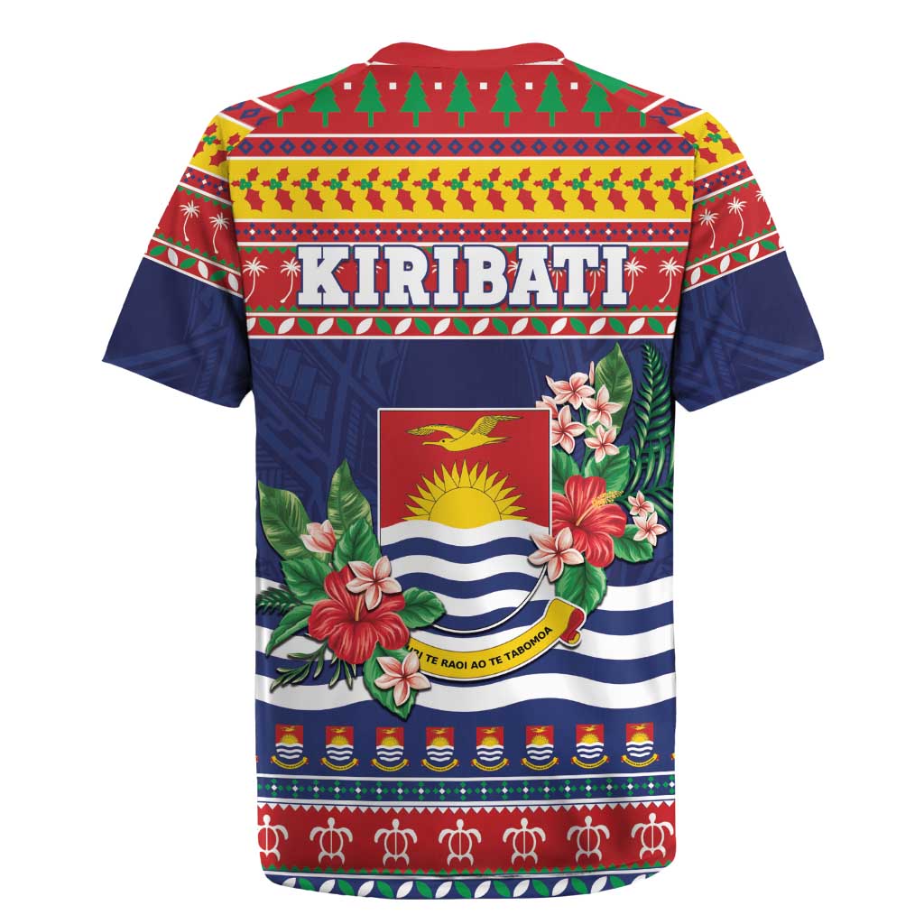 Kiribati Christmas Rugby Jersey Coat Of Arms Tekeraoi Te Kiritimati LT05 - Polynesian Pride