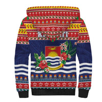Kiribati Christmas Sherpa Hoodie Coat Of Arms Tekeraoi Te Kiritimati LT05 - Polynesian Pride