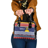 Kiribati Christmas Shoulder Handbag Coat Of Arms Tekeraoi Te Kiritimati LT05 One Size Red - Polynesian Pride