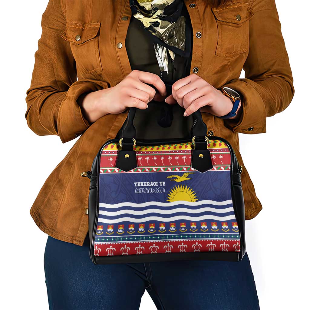 Kiribati Christmas Shoulder Handbag Coat Of Arms Tekeraoi Te Kiritimati LT05 - Polynesian Pride