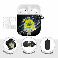 Palau United Nations Day AirPods Case Polynesian Curves Plumeria - Polynesian Pride