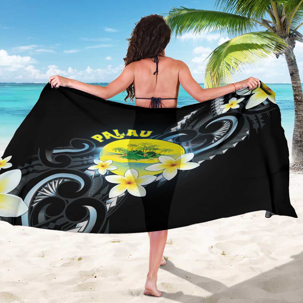 Palau United Nations Day Sarong Polynesian Curves Plumeria - Polynesian Pride
