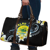 Palau United Nations Day Travel Bag Polynesian Curves Plumeria - Polynesian Pride