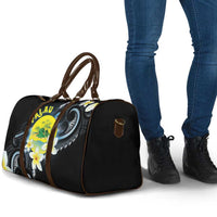 Palau United Nations Day Travel Bag Polynesian Curves Plumeria - Polynesian Pride