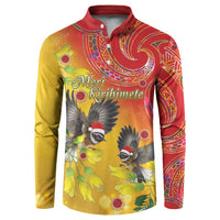 New Zealand Piwakawaka Christmas Button Sweatshirt With Maori Pattern