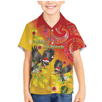 New Zealand Piwakawaka Christmas Family Matching Mermaid Dress and Hawaiian Shirt With Maori Pattern