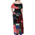 Samoa Independence Day Off Shoulder Maxi Dress Samoan Warriors Ula Fala LT05 - Polynesian Pride