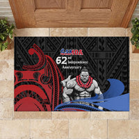 Samoa Independence Day Rubber Doormat Samoan Warriors Ula Fala LT05 - Polynesian Pride